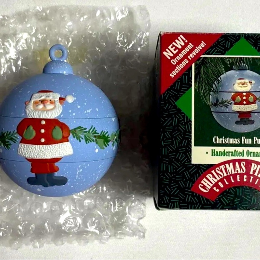 Vintage 1987 Christmas Fun Puzzle HALLMARK KEEPSAKE Christmas Ornament